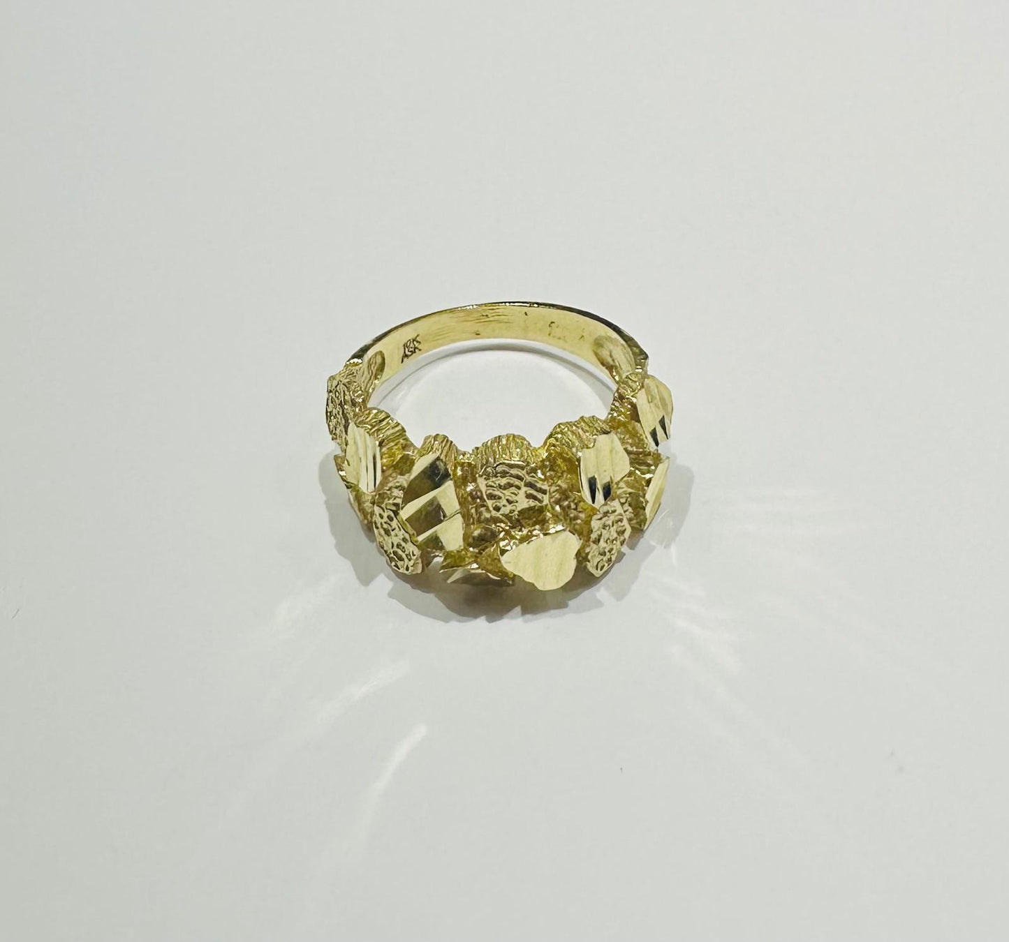 10K GOLD NUGGET RING, WEIGHT: 5.0gm
