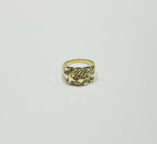 10K GOLD NUGGET RING, WEIGHT: 4.0gm