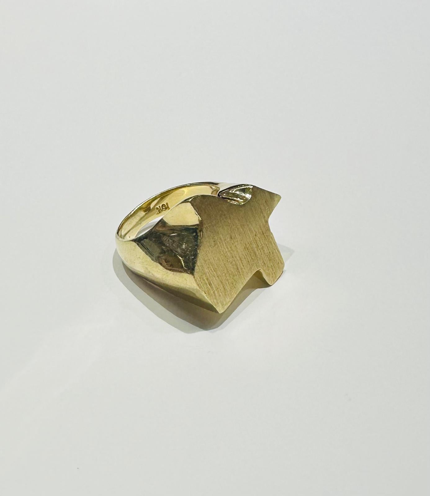 10K GOLD TEXAS RING, WEIGHT: 17.00gm