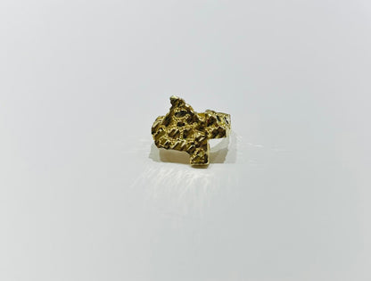 10K GOLD TEXAS NUGGET RING, WEIGHT: 6.3gm