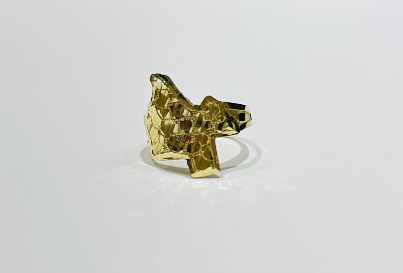 10K GOLD TEXAS RING, WEIGHT: 3.6gm