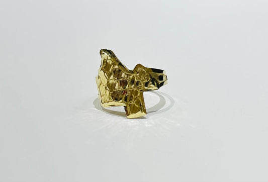 10K GOLD TEXAS RING, WEIGHT: 3.6gm