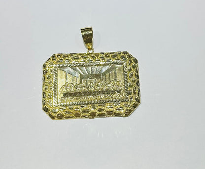 10K GOLD SOLID LAST SUPPER PENDANT, WEIGHT: 27.78gm
