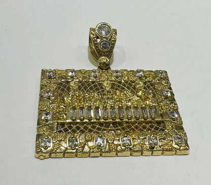 10K GOLD LAST SUPPER PENDANT, WEIGHT: 7.1gm