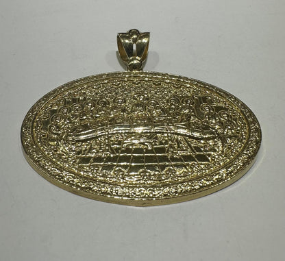 10K GOLD LAST SUPPER PENDANT, WEIGHT: 15.5gm