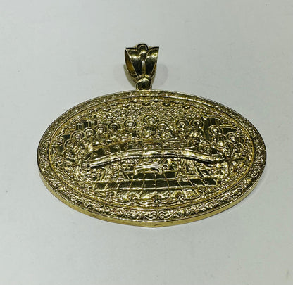 10K GOLD LAST SUPPER PENDANT, WEIGHT: 15.5gm