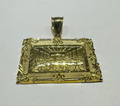 10K GOLD LAST SUPPER PENDANT, WEIGHT: 5.0gm
