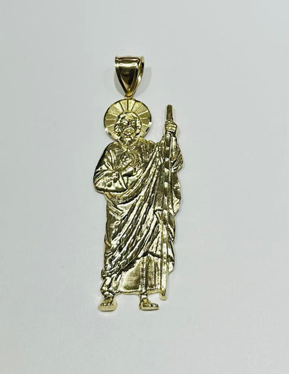 10K GOLD SAINT JUDE PENDANT, WEIGHT: 7.6gm