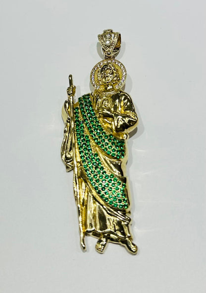 10K GOLD SAINT JUDE PENDANT, WEIGHT: 30.5gm
