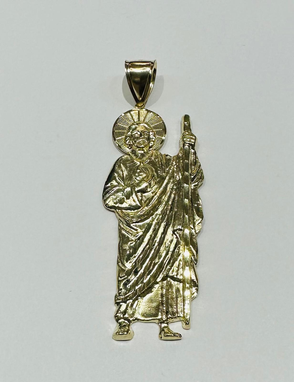 10K GOLD SAINT JUDE PENDANT, WEIGHT: 7.6gm