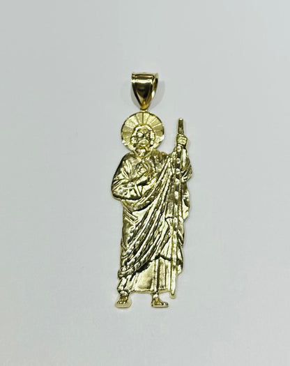 10K GOLD SAINT JUDE PENDANT, WEIGHT: 7.6gm