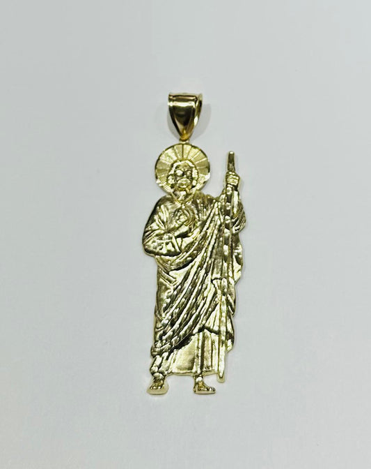 10K GOLD SAINT JUDE PENDANT, WEIGHT: 7.6gm