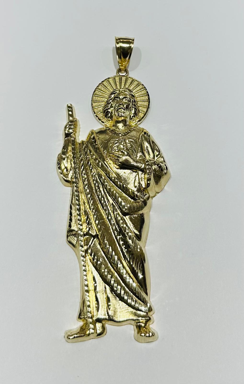 10K GOLD SAINT JUDE PENDANT, WEIGHT: 40.5gm