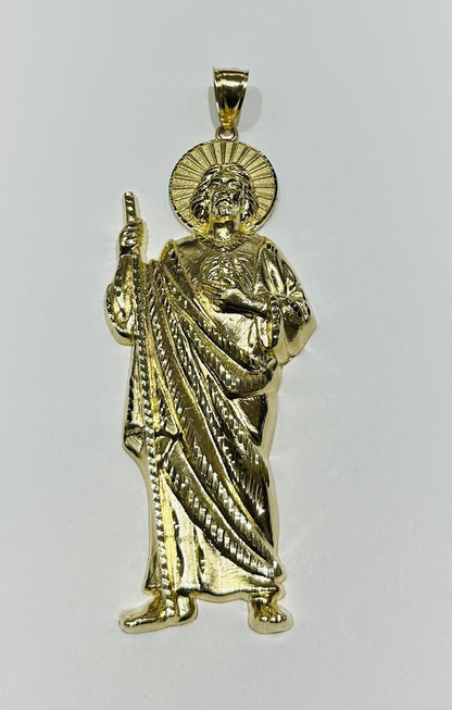 10K GOLD SAINT JUDE PENDANT, WEIGHT: 40.5gm