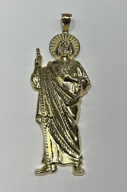 10K GOLD SAINT JUDE PENDANT, WEIGHT: 40.5gm