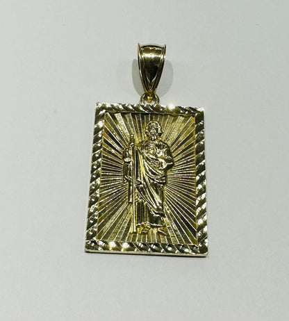 10K GOLD SAINT JUDE PENDANT, WEIGHT: 8.3gm