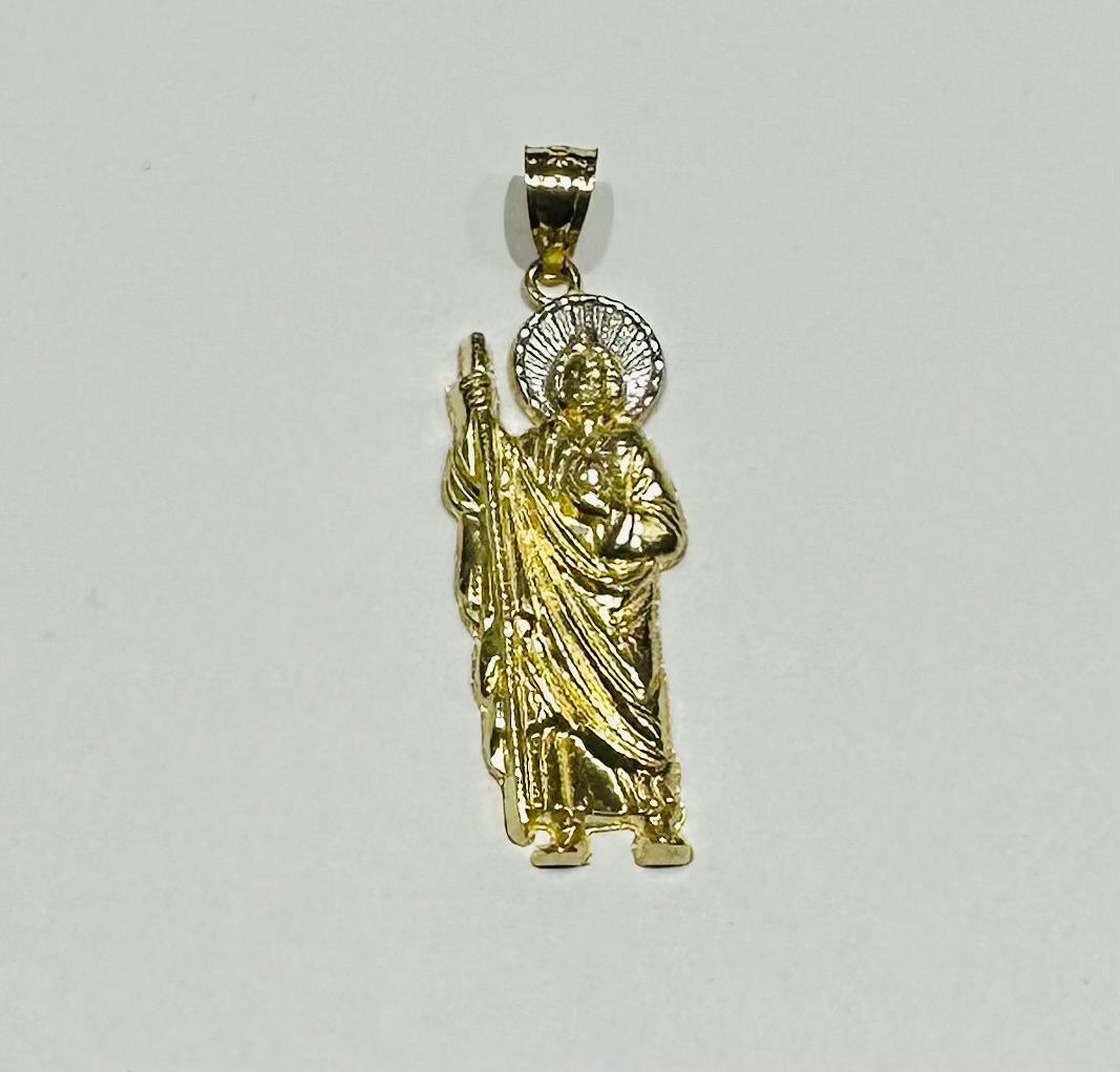 10K GOLD SAINT JUDE PENDANT, WEIGHT: 1.9gm