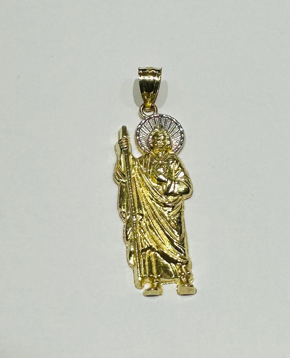 10K GOLD SAINT JUDE PENDANT, WEIGHT: 1.9gm