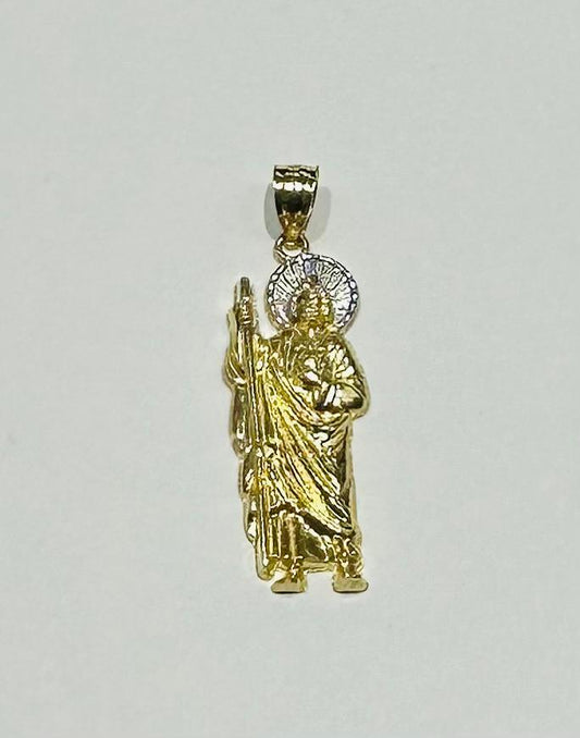 10K GOLD SAINT JUDE PENDANT, WEIGHT: 1.9gm