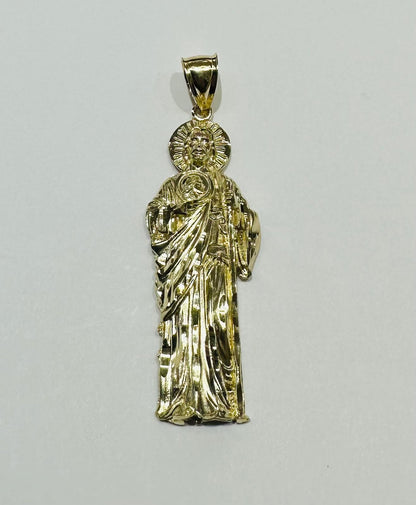10K GOLD SAINT JUDE PENDANT, WEIGHT: 7.0gm