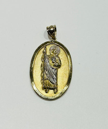 10K GOLD SAINT JUDE PENDANT, WEIGHT: 4.7gm