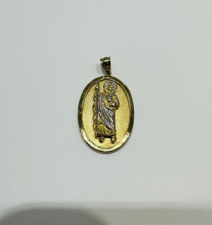 10K GOLD SAINT JUDE PENDANT, WEIGHT: 4.7gm