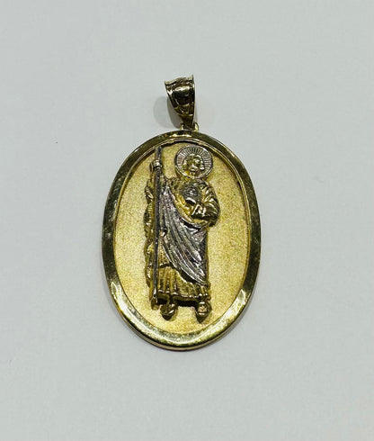 10K GOLD SAINT JUDE PENDANT, WEIGHT: 4.7gm