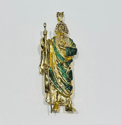 10K GOLD SOLID SAINT JUDE PENDANT, WEIGHT: 59.8gm