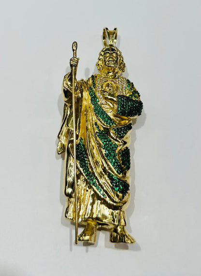 10K GOLD SOLID SAINT JUDE PENDANT, WEIGHT: 59.8gm