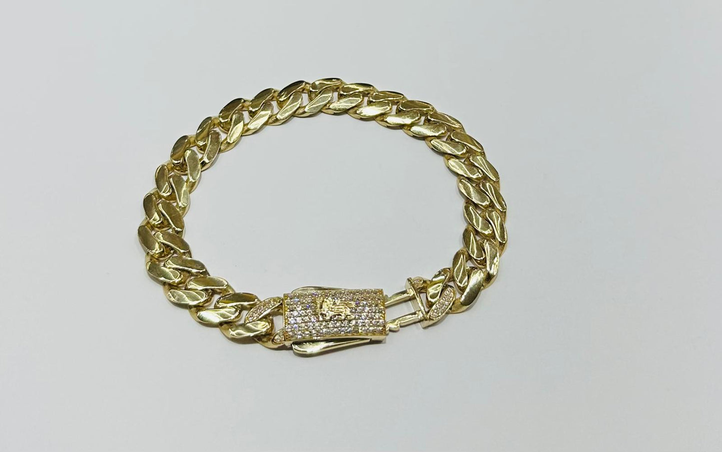 10k GOLD MIAMI CUBAN BRACELET  9" 10.99mm, WEIGHT: 17.6gm