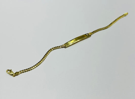 10K GOLD UNISEX MIAMI CUBAN LINK ID BRACELET 7" 3.30mm, Weight: 5.3gm