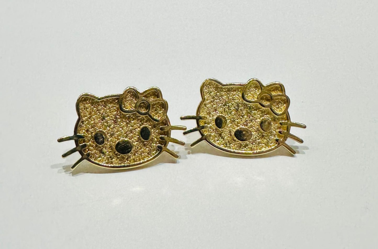 10K GOLD KITTY EARRINGS, WEIGHT: 4.4gm