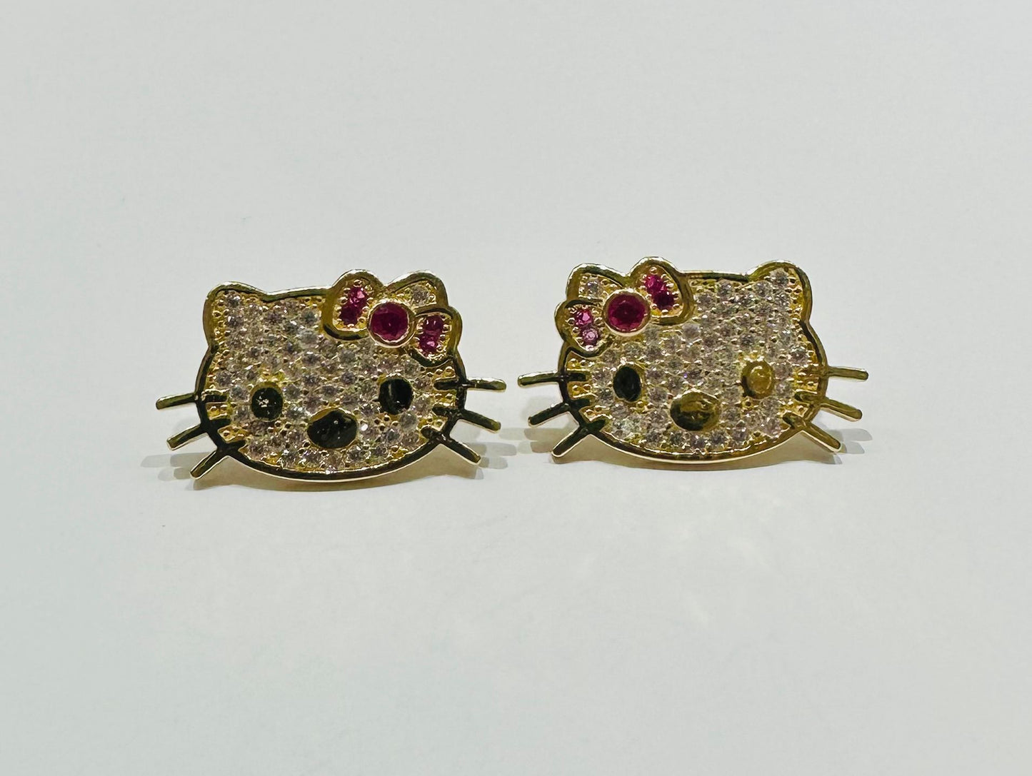10K GOLD KITTY EARRINGS, WEIGHT: 5.0gm