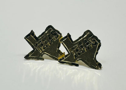 10K GOLD UNISEX TEXAS EARRINGS, WEIGHT: 1.7gm