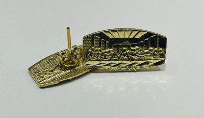 10K GOLD LAST SUPPER EARRINGS, WEIGHT: 2.4gm