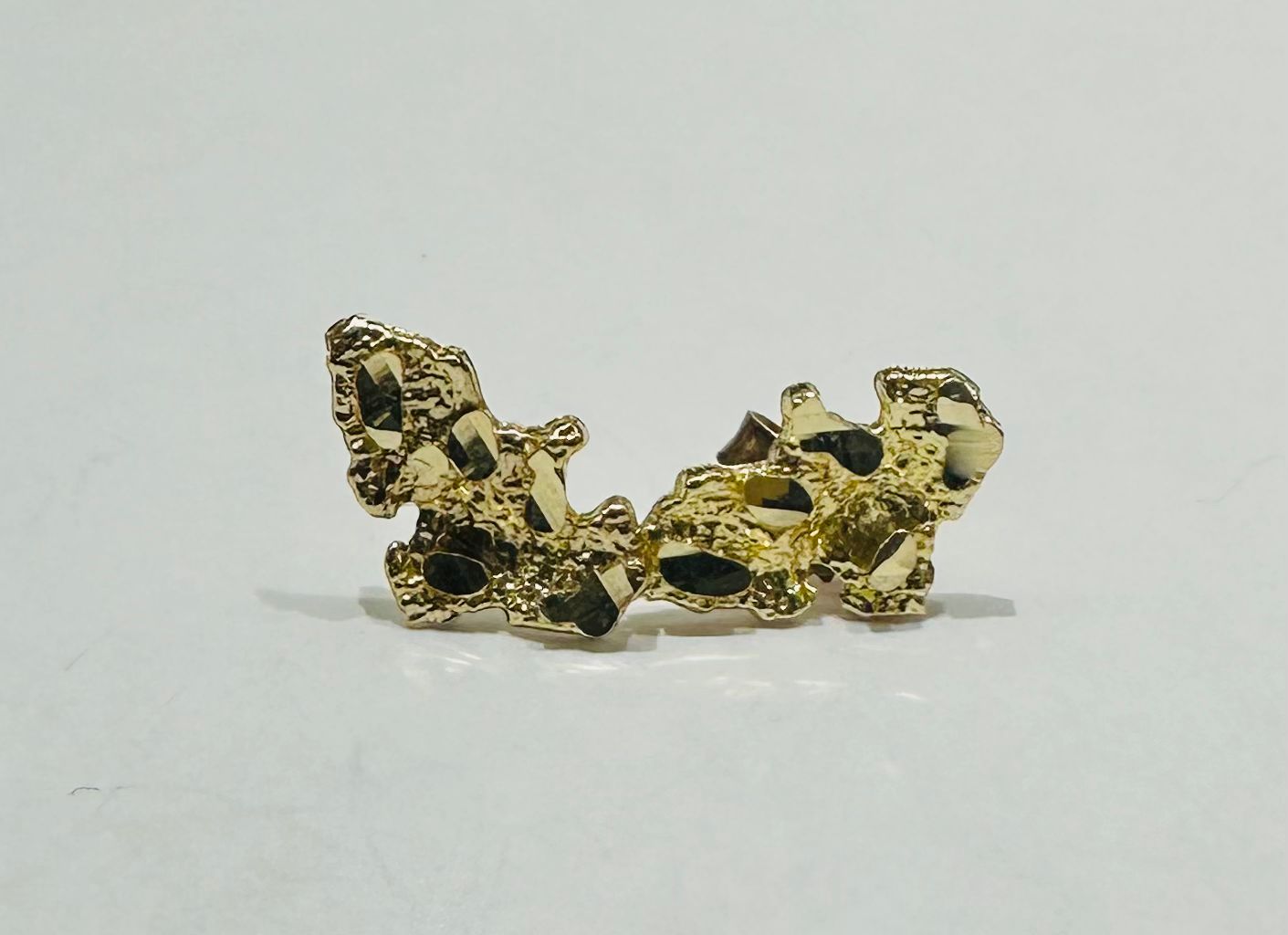 10K GOLD SMALL NUGGET EARRINGS