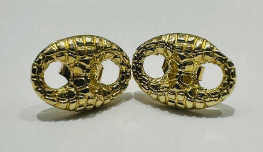 10K GOLD PIG NOSE EARRINGS, WEIGHT: 1.00gm