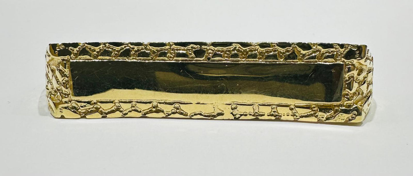 14K SOLID GOLD 3 FINGER NUGGET RING, WEIGHT: 22.8gm