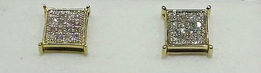 10K NATURAL DIAMOND EARRINGS