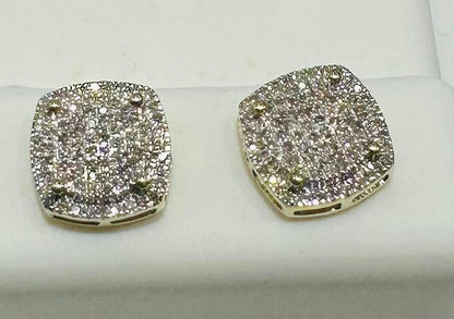 10K GOLD NATURAL DIAMOND EARRINGS