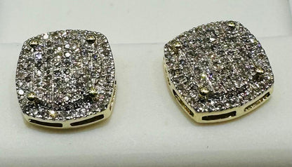 10K GOLD NATURAL DIAMOND EARRINGS
