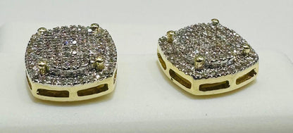 10K GOLD NATURAL DIAMOND EARRINGS
