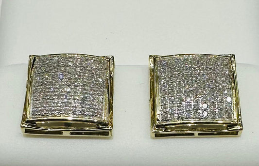 10K GOLD NATURAL DIAMOND EARRINGS