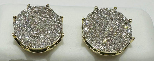 10K GOLD NATURAL DIAMOND EARRINGS