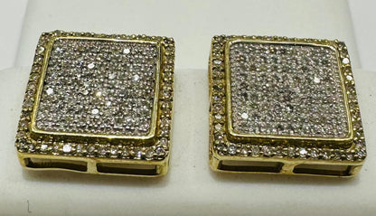 10K GOLD NATURAL DIAMOND EARRINGS