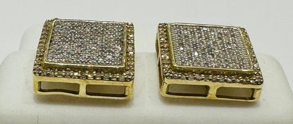 10K GOLD NATURAL DIAMOND EARRINGS