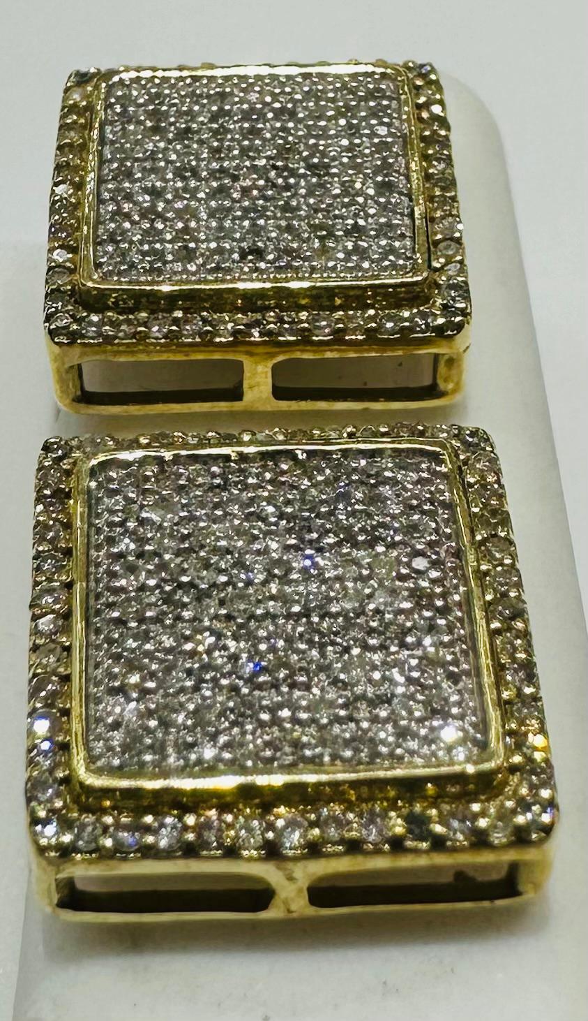 10K GOLD NATURAL DIAMOND EARRINGS