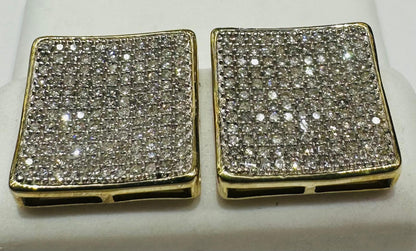10K GOLD NATURAL DIAMOND EARRINGS