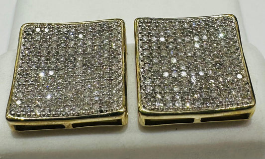 10K GOLD NATURAL DIAMOND EARRINGS
