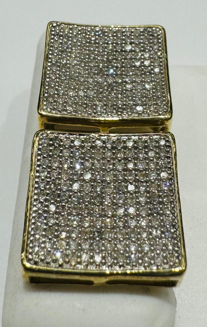 10K GOLD NATURAL DIAMOND EARRINGS